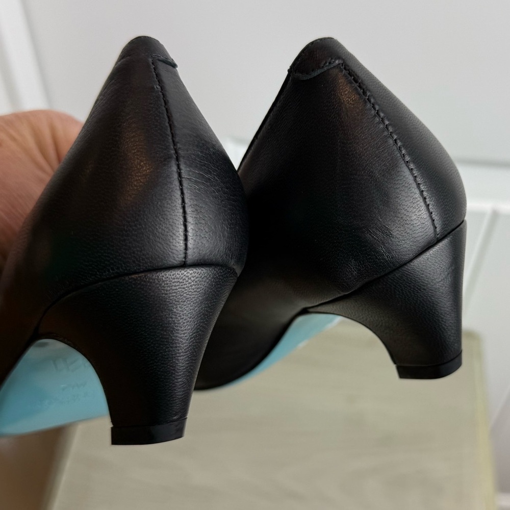 NEW Valentina Rangoni Black Vespero Choked Vamp Pump sz 7 - Picture 5 of 8